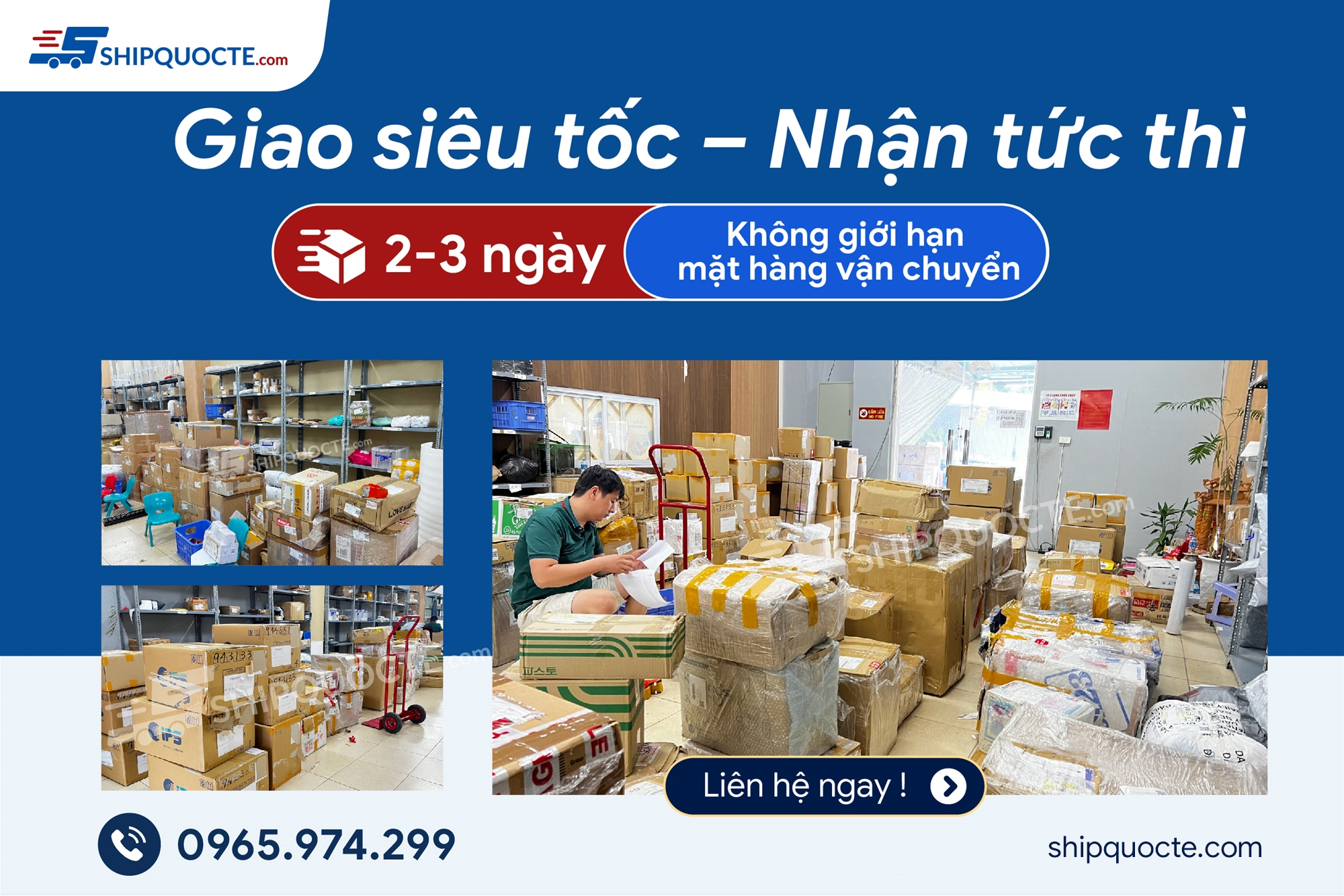 Gửi hàng từ Hàn Quốc về Hồ Chí Minh