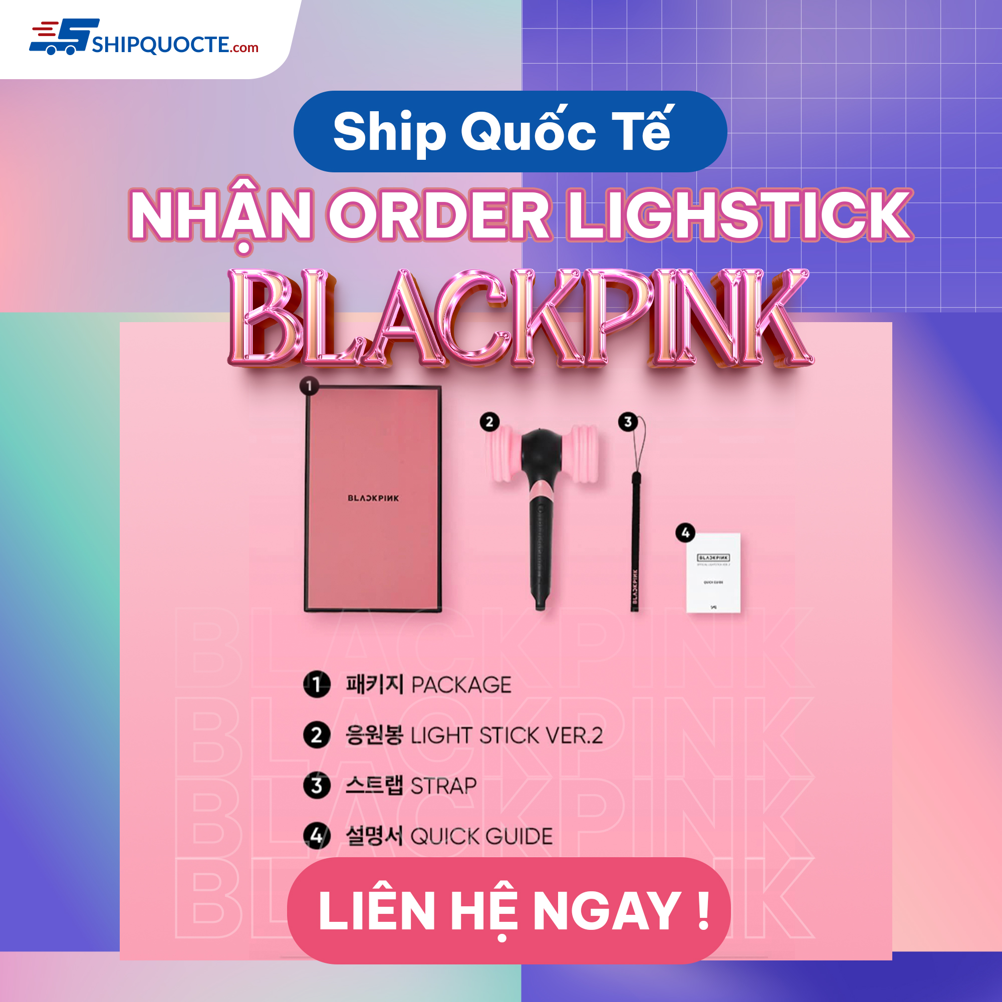 Order light stick Black Pink – Sẵn sàng cho concep worldtour BORN PINK tại Hà Nội