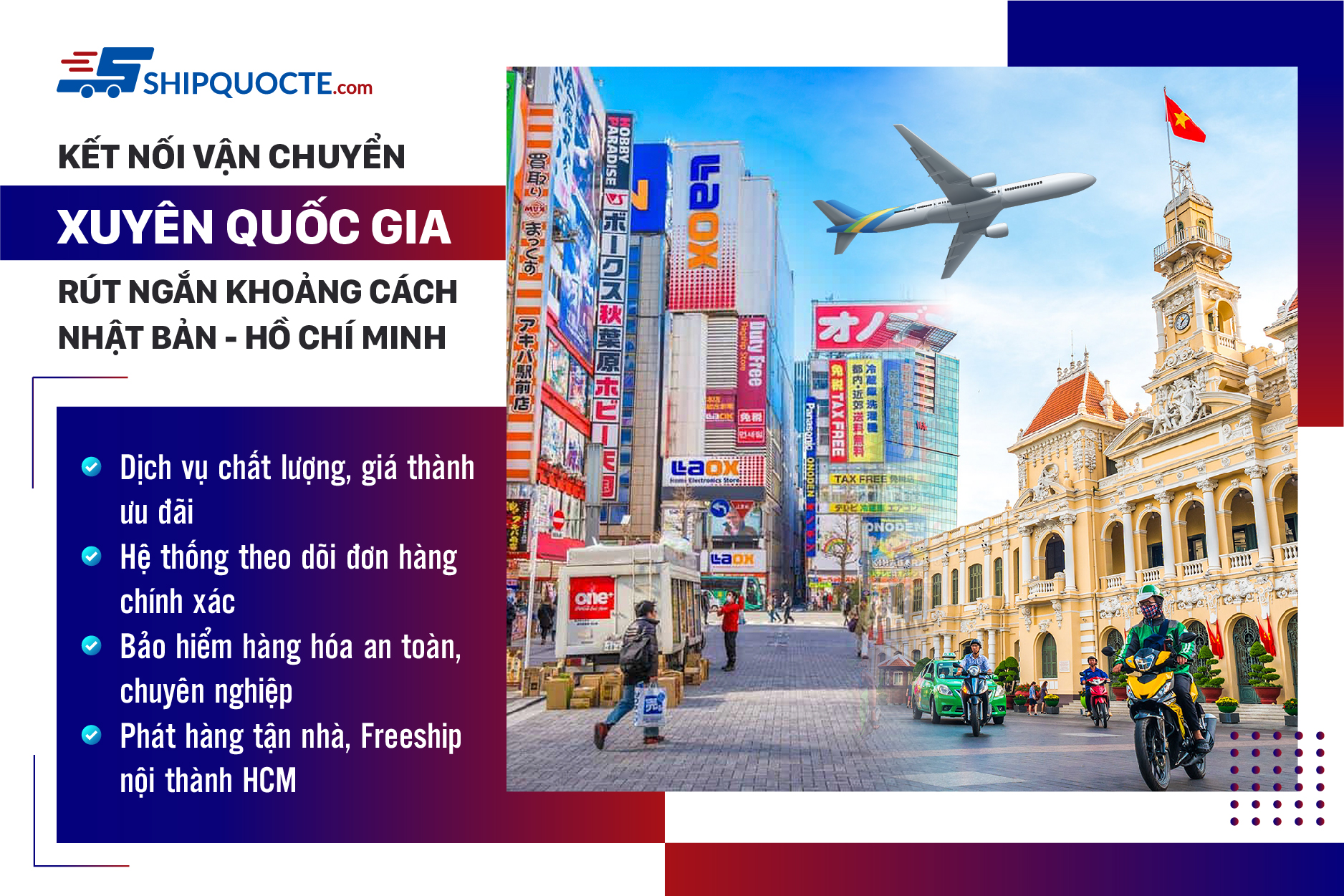 Chuyển phát nhanh bay thẳng từ Nhật về Hồ Chí Minh