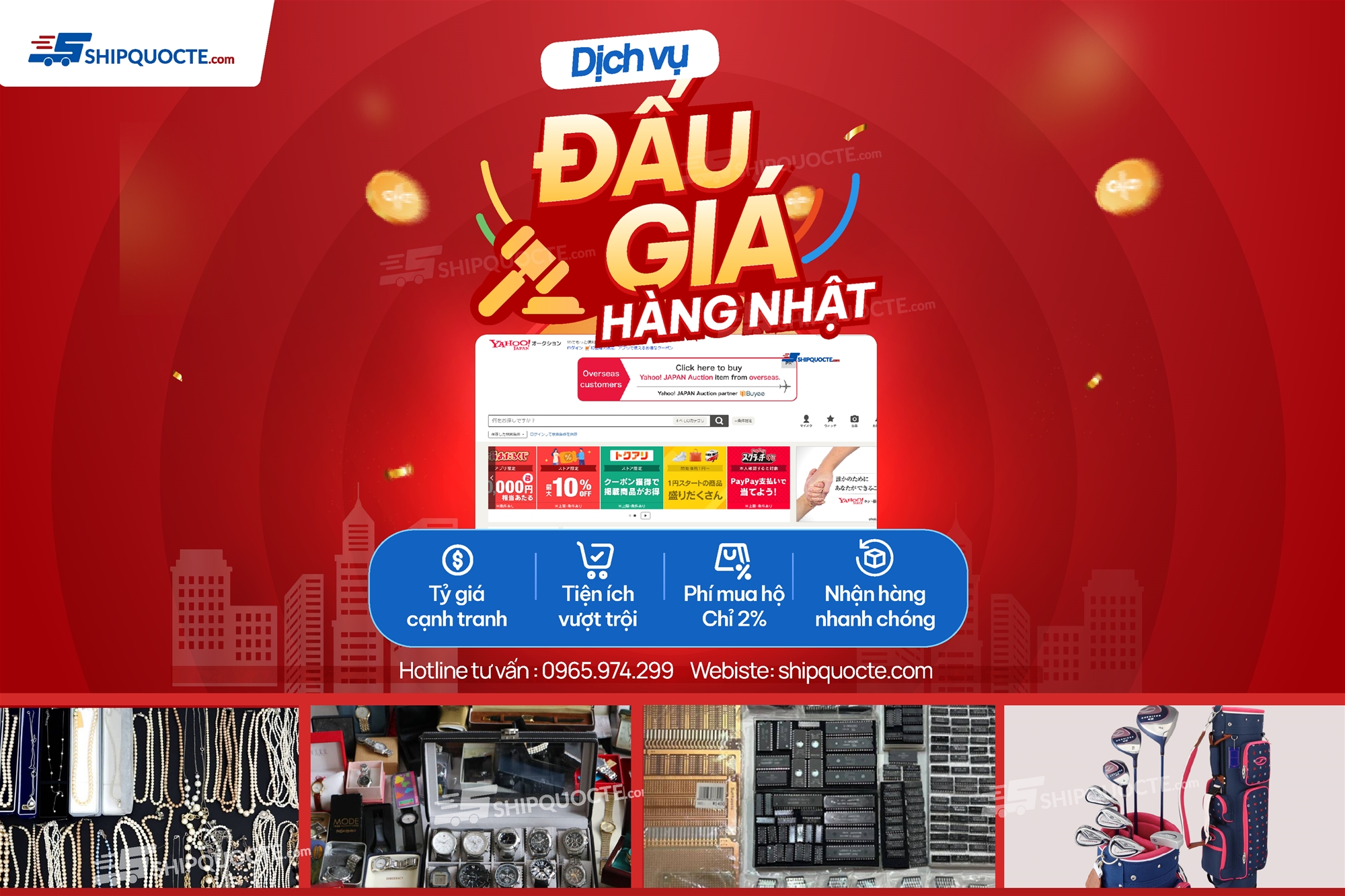 Dễ dàng mua sắm, đấu giá hàng Nhật Bản ngay tại Hồ Chí Minh