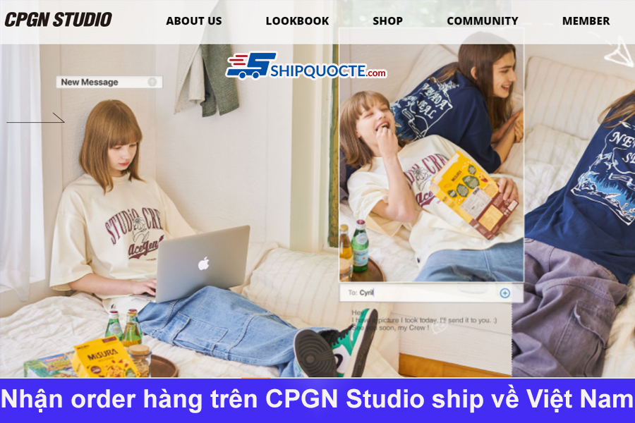 Nhận order hàng trên CPGN Studio ship về Việt Nam
