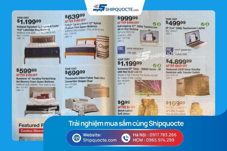 Mua hàng Costco Mỹ tại Shipquocte