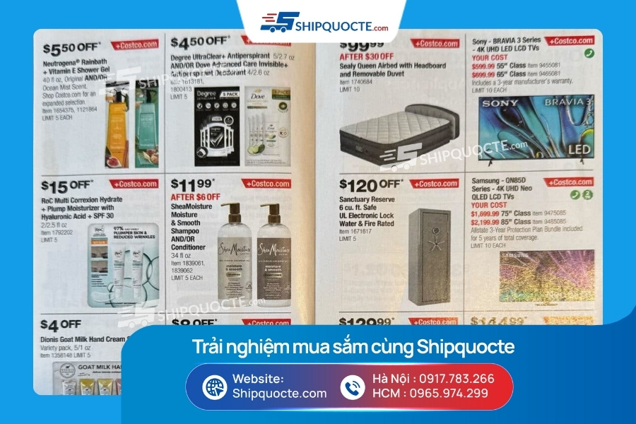 Mua hàng Costco Mỹ tại Shipquocte