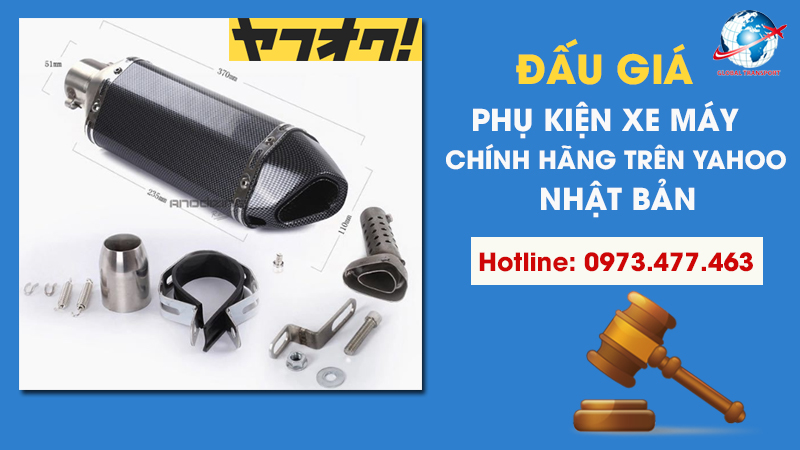 Cách đấu giá phụ tùng xe máy trên Yahoo Nhật Bản, hàng về từ 8 ngày?