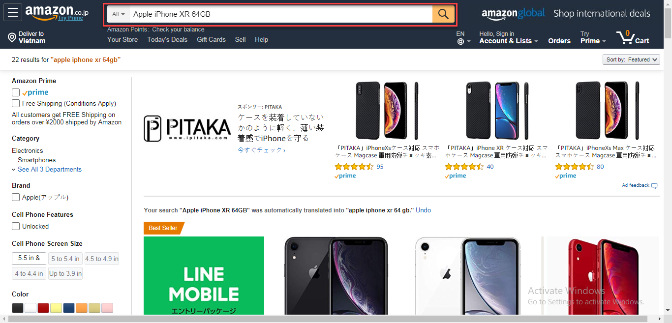 Order Amazon Nhật