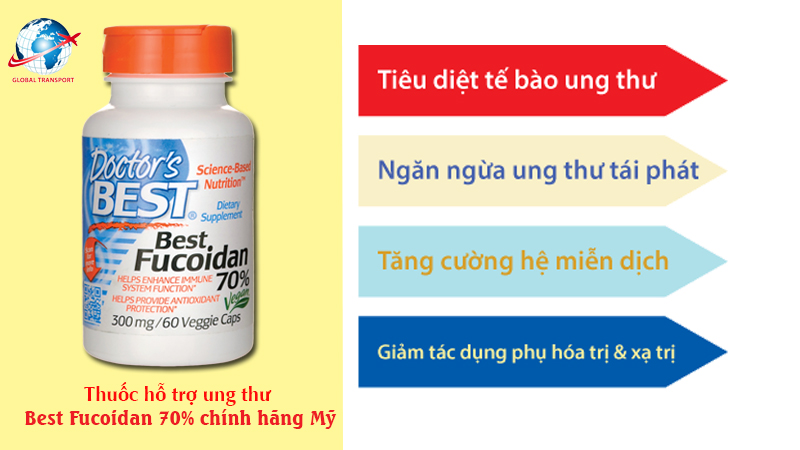 Thuốc hỗ trợ ung thư Best Fucoidan của Mỹ